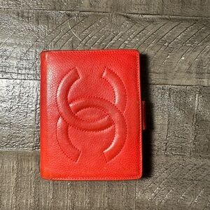 Chanel Leather Wallet with double C